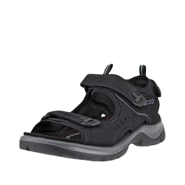 Ecco Offroad sandal dame i sort med velcro