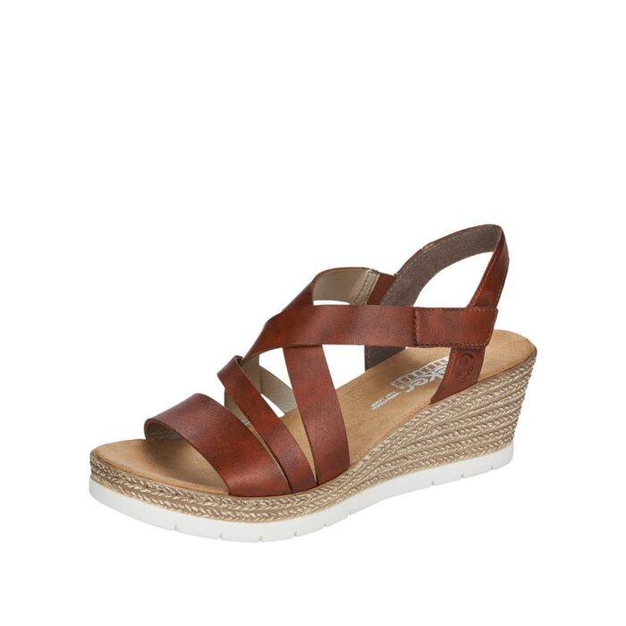 Rieker sandal til dame i brun