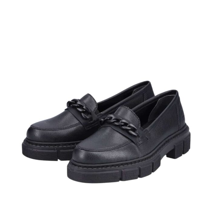 Rieker loafers til dame i sort