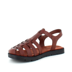 Duffy sandal i brun med lukket tå til dame 75-09959-03