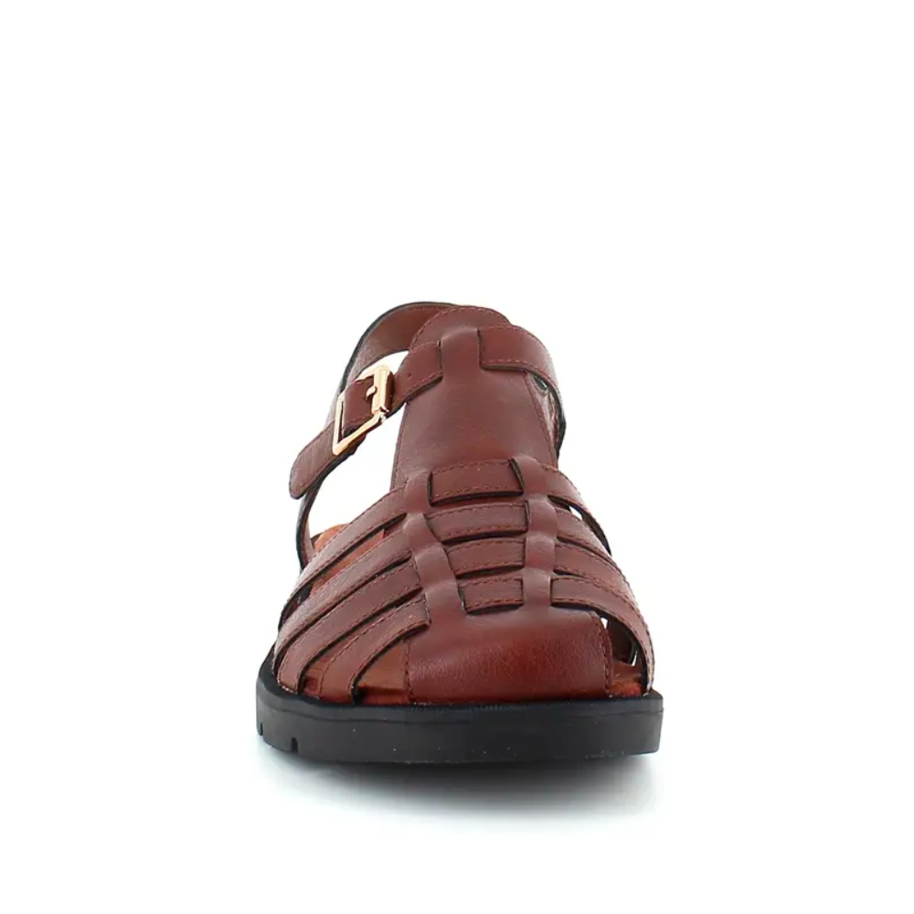 Duffy sandal | brun med lukket | Unic Shoes 》