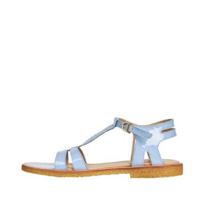 Angulus sandal dame | lyseblå i skindkvalitet | Unic Shoes 》