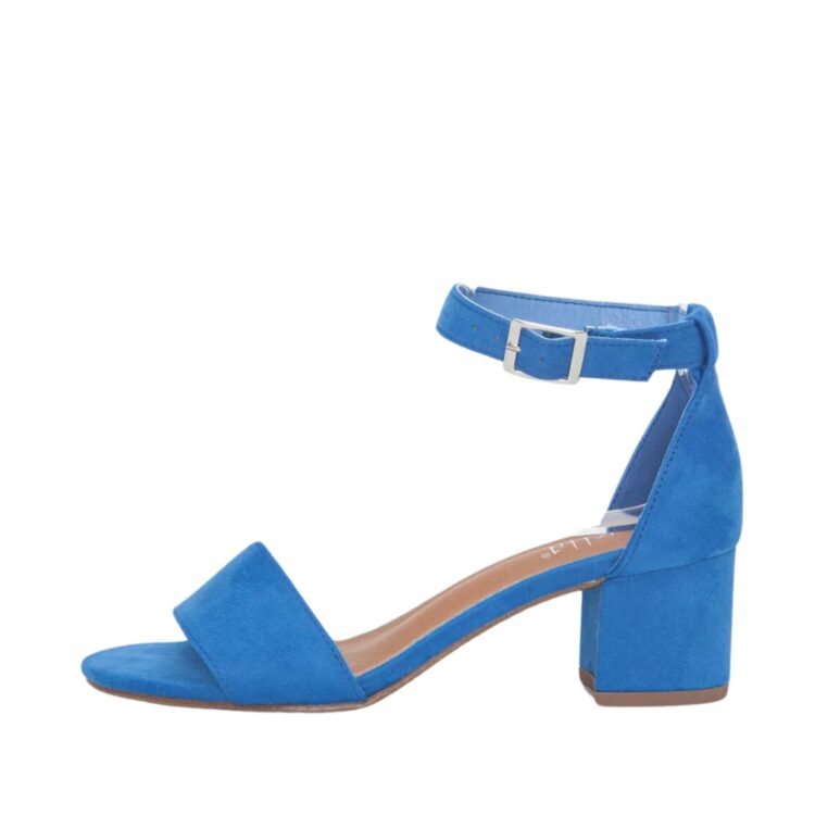 Duffy Rivello Uno sandal i blå. Lækker sandal med justerbar spænde og en blokhæl på 5 cm. Model: 97-18551-10.