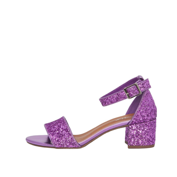 duffy sandal dame i lilla med glimmer 97-58551