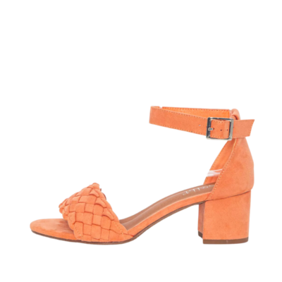 Duffy sandal i coral til dame på hæl 97-20306-73
