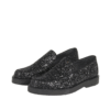 angulus loafers dame i sort med glimmer