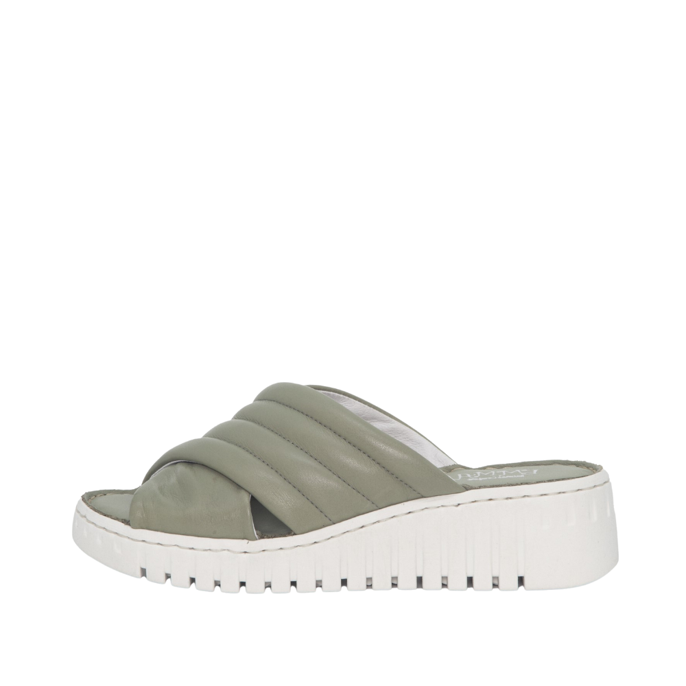 Emma sandal i grøn til dame 483-5439-37 → Unic Shoes