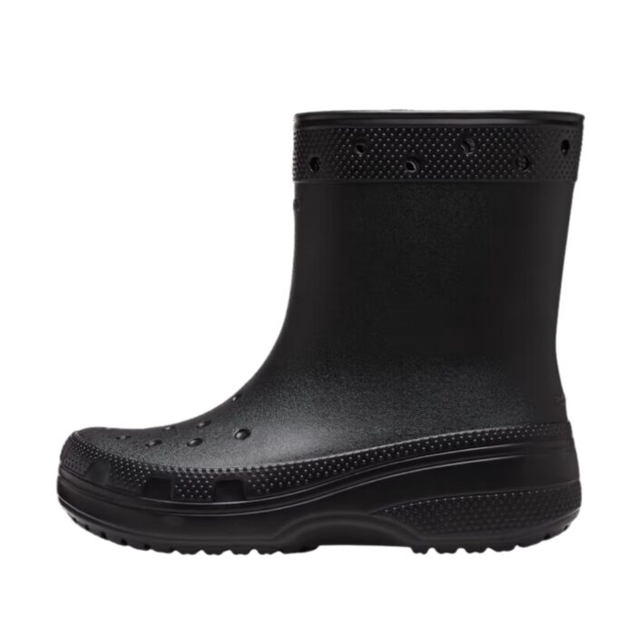 Crocs gummistøvle unisex i sort. Stabilitet og forhindrer glidning.