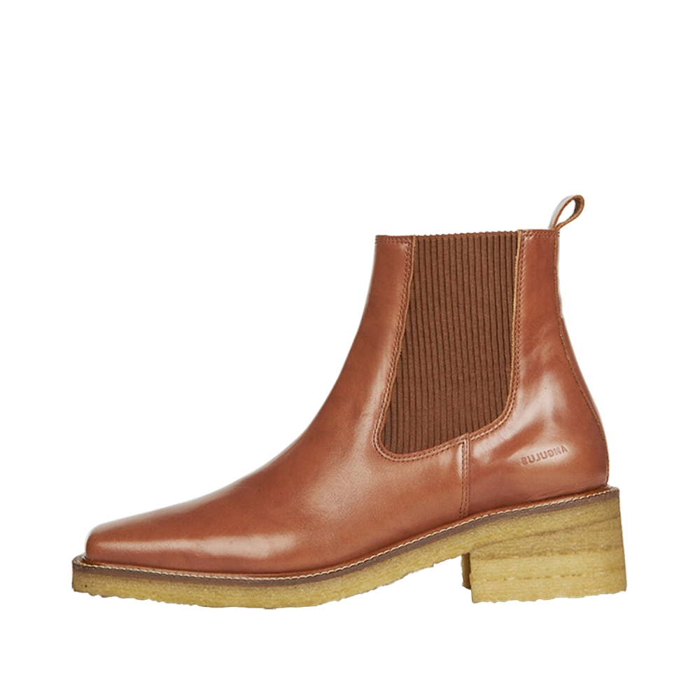 hellige peeling Niende Angulus støvle dame i brun • Chelsea boot → Unic Shoes