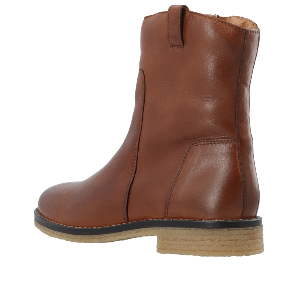 blive forkølet Forbipasserende Stolpe Bianco støvle til dame i brun • skind • 33-50029 → Unic Shoes