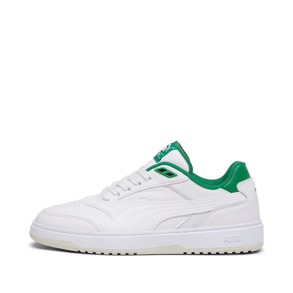 Puma sneakers i hvid og grøn • Læder→ Unic Shoes