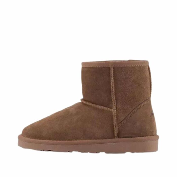 Rugged Gear Bondi Low bamsestøvle til dame i brun. Støvlens ydre er fremstillet af ruskind.
