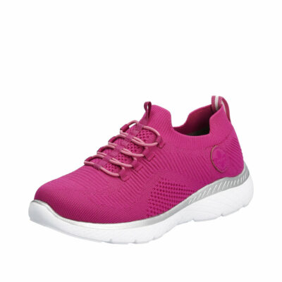 Rieker sneakers til dame i pink. Memosoft og er dejlig let. Model: M5074-34.