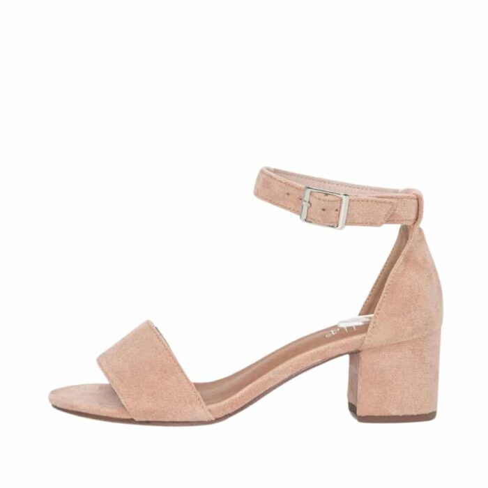 Duffy Rivello Uno sandal i nude til dame. Elegant og blød sandal i flot nude farve med 5,5 cm hæl. Model: 97-18551-35.