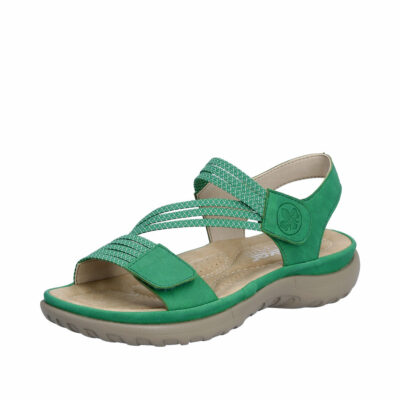Rieker sandal til dame i grøn