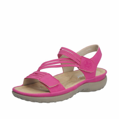 Rieker sandal til dame i pink