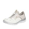 Rieker sneakers til dame i en flot beige farve med flotte detaljer og stødabsorberende såler