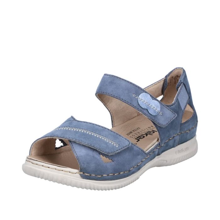 Rieker sandal til dame i blå