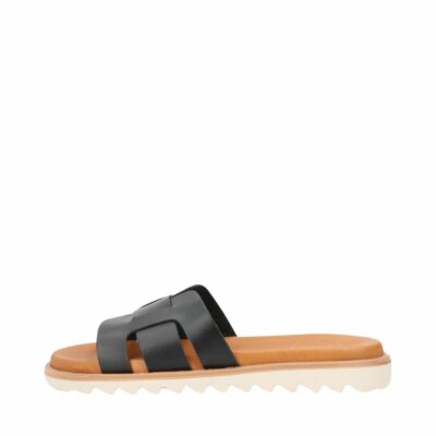 Shoedesign Copenhagen sandal til dame i sort lavet af skind