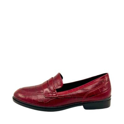 Ecco Dress Classic 15 loafers til dame i rød lavet af skind med udtagelig sål