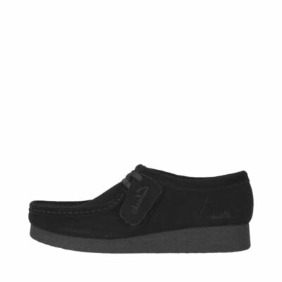 Clarks Wallabee Evosh sko til dame i sort lavet af 100% skind