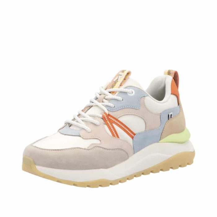 Rieker sneakers til dame i smuk farvekombination med Rieker Soft indlæg