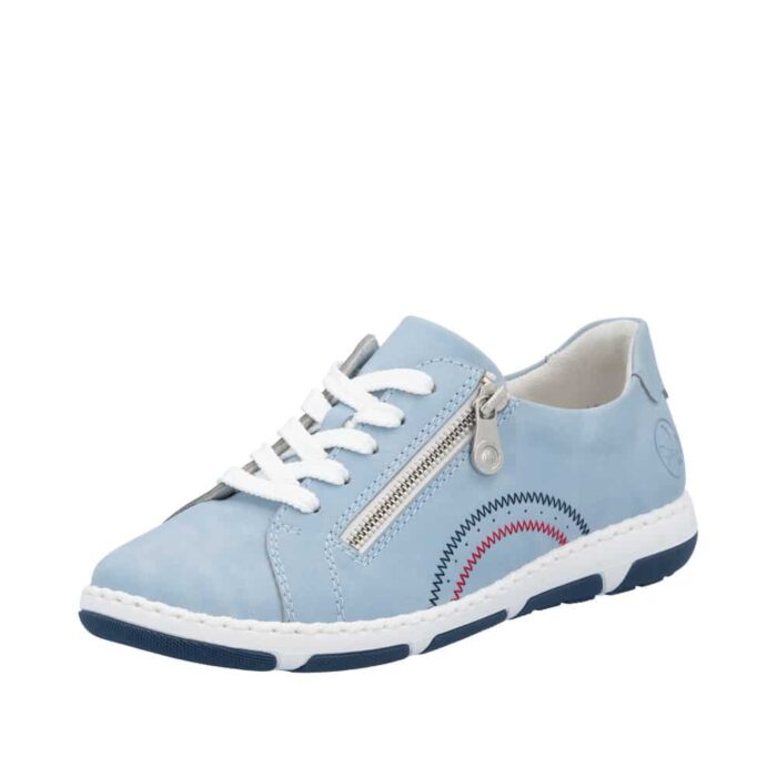 Rieker sneakers til dame i blå med ekstra vidde H
