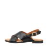 Shoedesign Copenhagen Nicola P sandal til dame i sort, med en smuk lakoverdel. Lavet af 100% skind