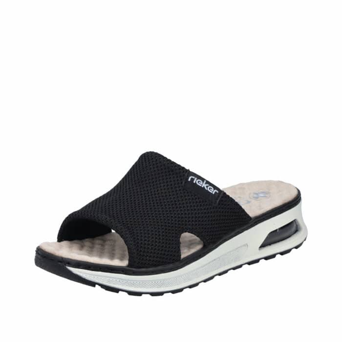Rieker sandal til dame i sort med Air såler