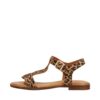 Shoedesign Copenhagen Nora S sandal til dame i leopard, med ruskindsoverdel og spænde