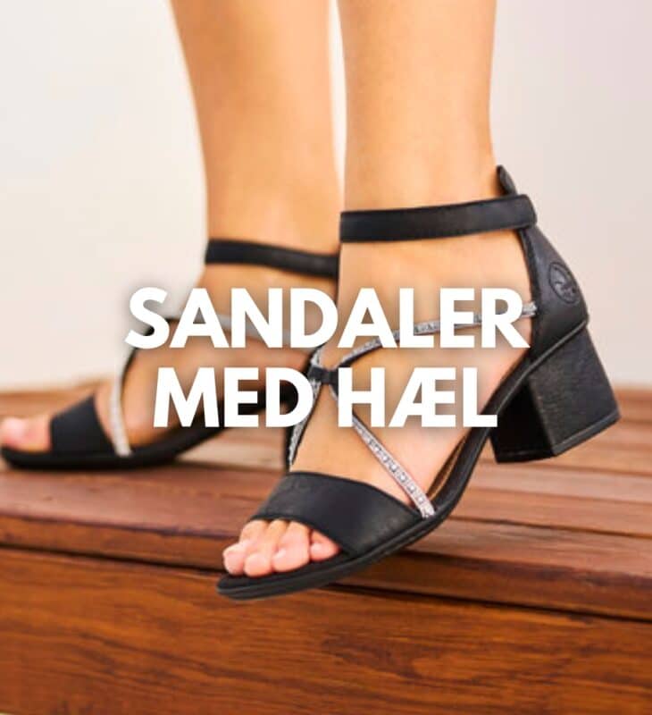 sandaler med hæl
