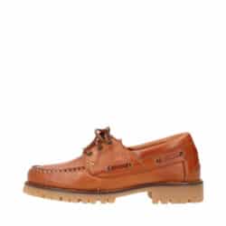Shoedesign Copenhagen Nautica sejlersko til dame i camel, lavet af læder med lædersnøre