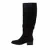 Duffy Tranto Uno lang støvle til dame i sort med lynlås og hæl på 3,5 cm