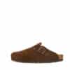 Rohde Sunnys N°15 slippers til dame i mørkebrun ruskind med justerbar spænde samt blød og åndbar indersål af ruskind