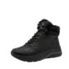 Tamaris støvle til dame i sort med Duo-Tex og varm foring samt snørebånd og lynlås