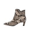 Duffy Solano Cinque støvle til dame i slangeprint med praktisk lynlås og stilethæl på 5 cm.