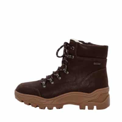 Duffy Støvle til dame i mørkebrun med varm foring og D-Tex samt en chunky ydersålDuffy Støvle til dame i mørkebrun med varm foring og D-Tex samt en chunky ydersål