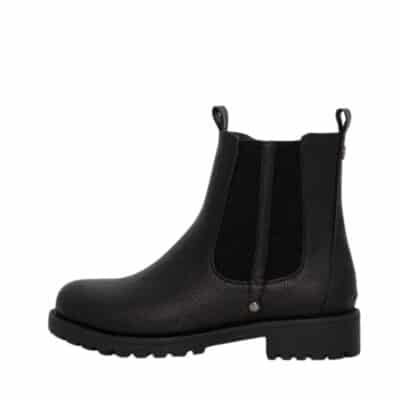 Duffy Placenza Tre støvle til dame i sort med varm foring og chunky ydersål samt funktionel lynlås